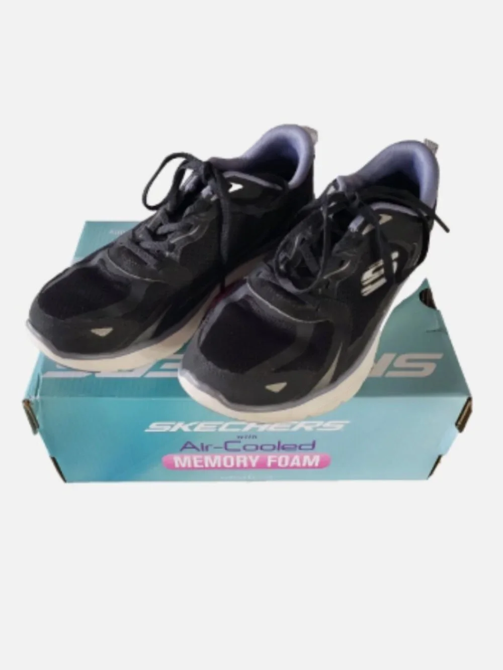 Skechers Women's Size 7 Black Sneakers Flex Appeal 5.0 Retro Rush Memory Foam
